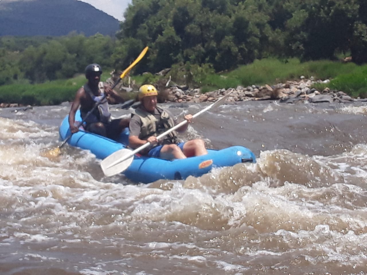 River rafting Africaland Hartebeespoort Pelindaba raft Crocodile river rafting